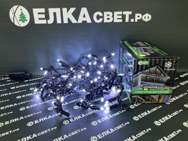 Световой занавес для улицы Бахрома 3.0х0.6/0.4/0.3м. 100+F белых диодов
