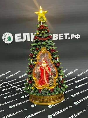 Декоративный фонарь  «Дед Мороз с Ёлочкой» 223-607