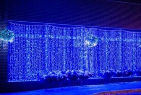 Светодиодный занавес для улицы 2.0x2.0м., 400 синих диодов - PCL402BL-10-2B