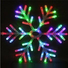Световая фигура Снежинка 60см. LED синие и красные лучи – 06.05T.L BL-RED