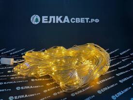 Электрогирлянда сетка 3.0х2.0 м. 320+Fw Тепло-белых диодов