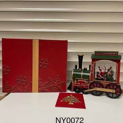 Декоративный фонарь Дед Мороз за прилавком  Red JY0046