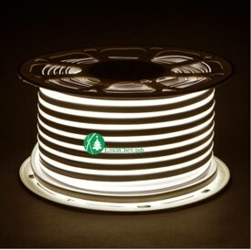 Гибкий Неон Flex светодиодный 50 м, 2 жилы, цвет белый 6000 Led